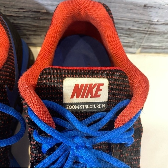 Nike Zoom Structure 19 Black Blue and Red Men’s 10.5 NikeId 836129-991 - Picture 3 of 12